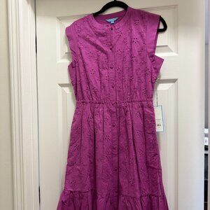 Draper James Lilac Eyelet Dress Size S NWT